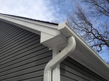 Seamless gutters installed